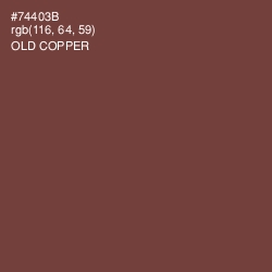 #74403B - Old Copper Color Image